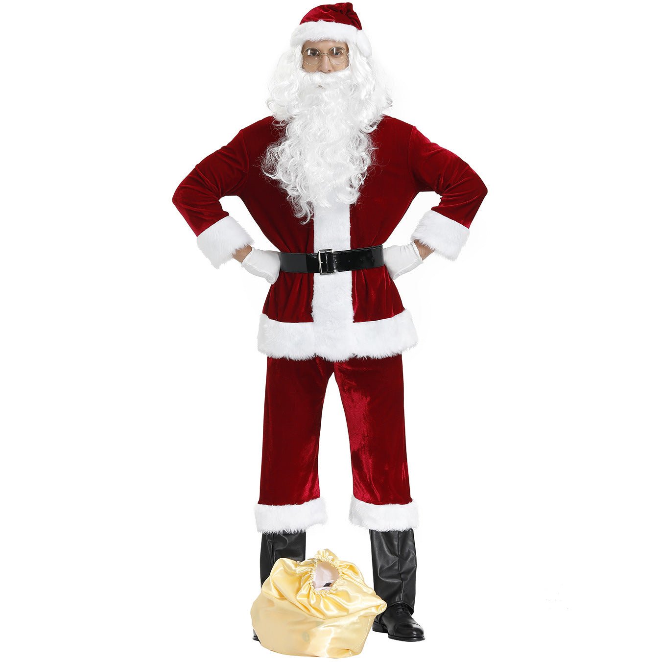 Halloweez Men's Santa Suit - Authentic Christmas Clothing for the Holidays - Halloweez