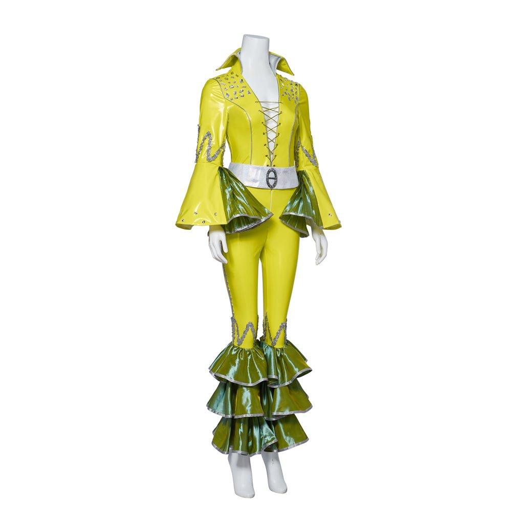 Mamma Mia Women's Cosplay Costume | Lady's Disco Slim Suit | Glossy Full Set for Performances & Parties - Coscosmos