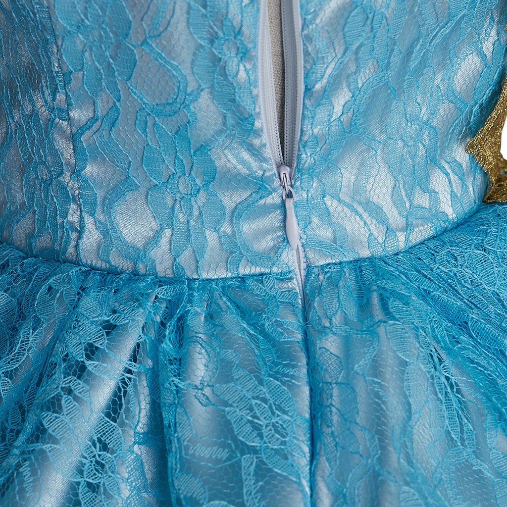 Medieval Court Rococo Marie Antoinette Blue Princess Dress | Georgian Baroque Victorian Renaissance Ball Gown - Coscosmos