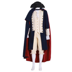 Medieval King or Prince Men's Uniform Costume – Victorian Travel Suit with Cape - Coscosmos