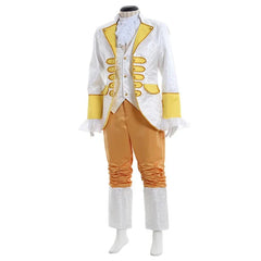 Medieval King Prince Renaissance Men Cosplay Costume Outfit Top Pants Vest Tie Full Set - Coscosmos