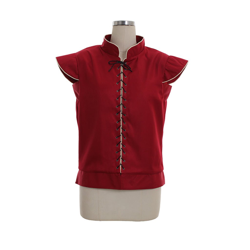 Epic Men's Gothic Doublet Vest – Renaissance Cosplay Red Vest Costume | Halloweez Medieval Series - Halloweez
