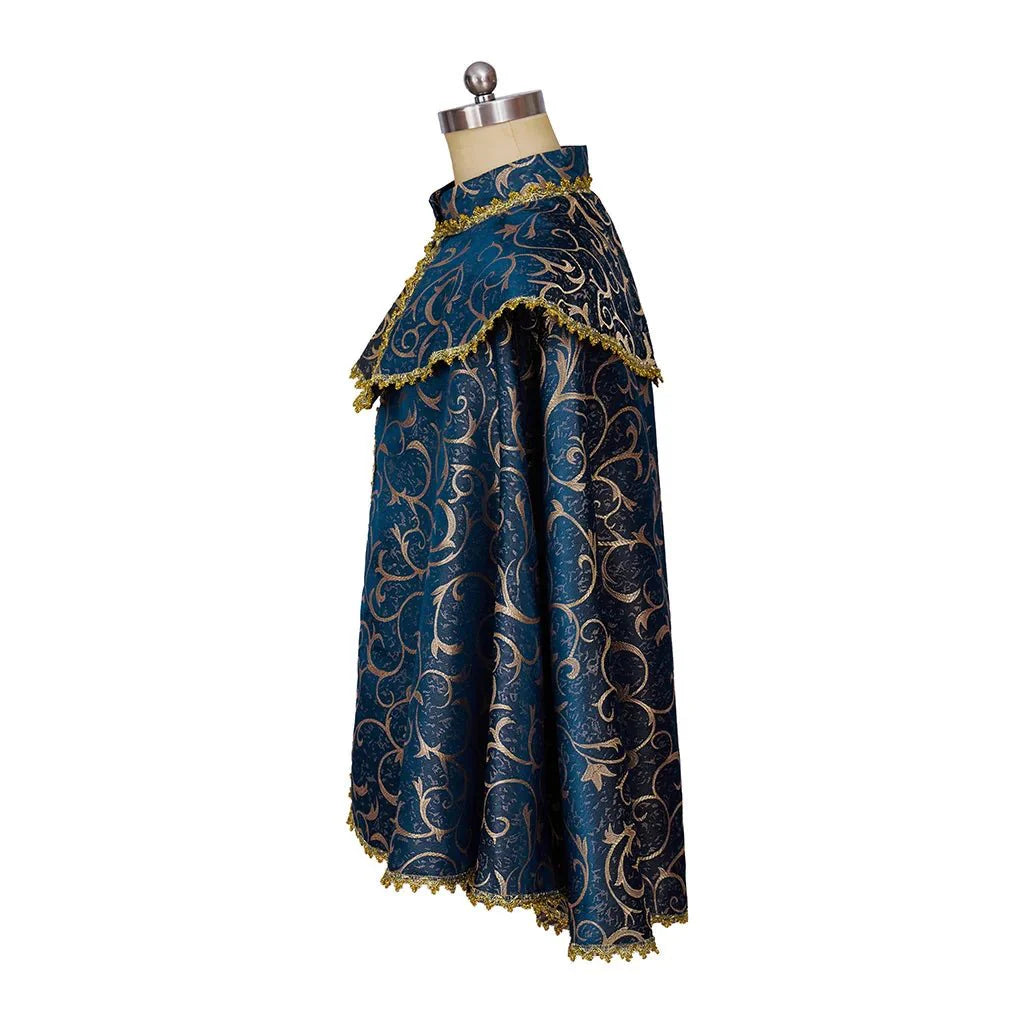 Medieval Renaissance Noble Cloak for Prince & Nobles - Unisex Luxurious Vintage Cape | Coscomos Costume - Coscosmos