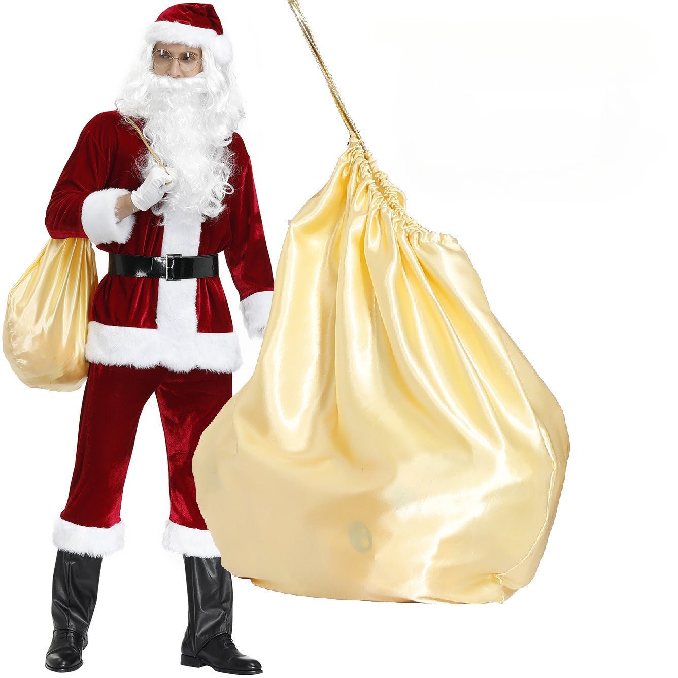 Men's Halloweez Christmas Clothing, Festive Santa Claus Outfit, Unique Printed Holiday Wear Set - Halloweez