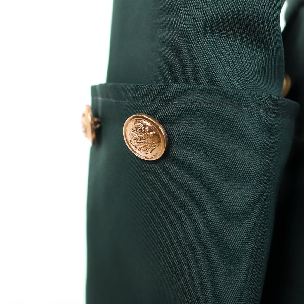 Men’s Colonial Green Military Coat - Victorian Regency Tailcoat | Hamilton Cosplay Jacket | Coscomos Medieval Series - Coscosmos