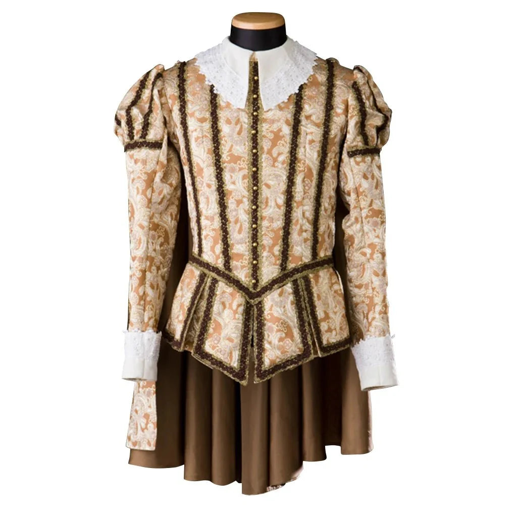Men’s Historical Knight Costume - Renaissance Warrior Outfit with Cloak | Halloweez Renaissance Series - Halloweez