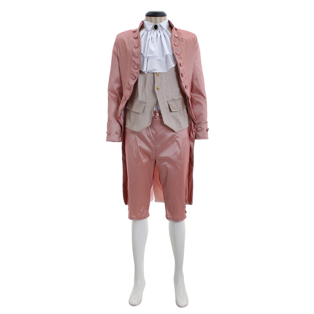 Men's Pink Vintage Court Suit - British Style European Prince Cosplay Costume | Coscomos Medieval Series - Coscosmos