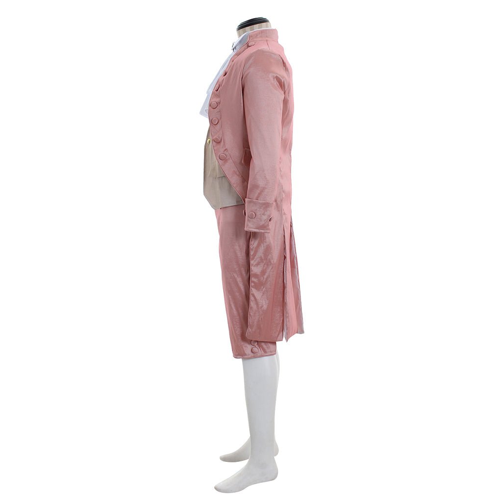 Men's Pink Vintage Court Suit - British Style European Prince Cosplay Costume | Coscomos Medieval Series - Coscosmos