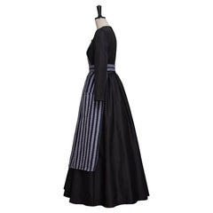 Movie Sound of Music Costume Maria Nun Costume Dress with Apron - Coscosmos