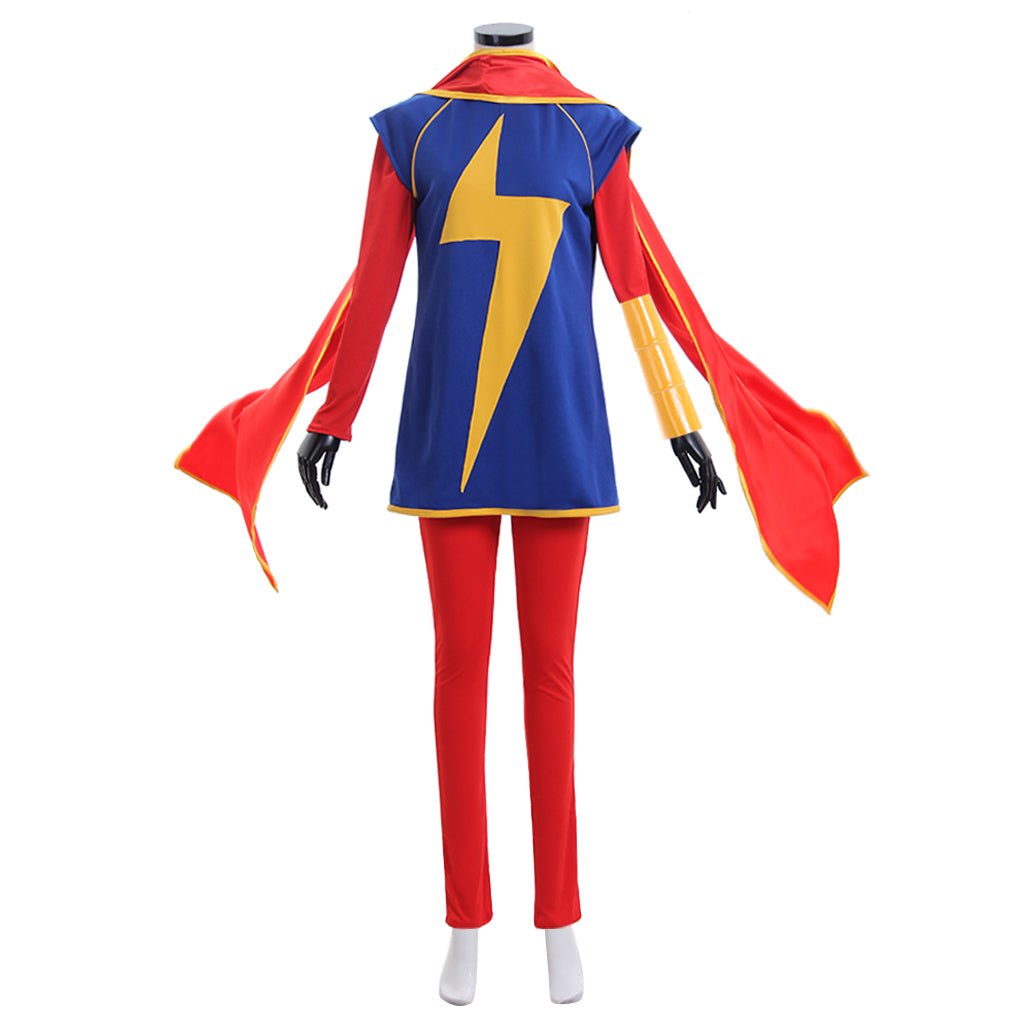 Ms. Kamala Khan Cosplay Costume - Halloweez Captain Marvel Superhero Suit - Halloweez