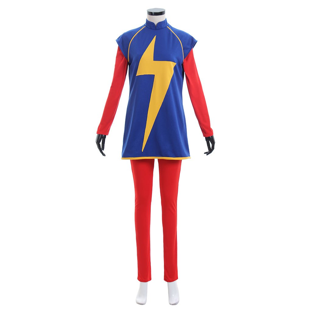 Ms. Kamala Khan Cosplay Costume - Halloweez Captain Marvel Superhero Suit - Halloweez