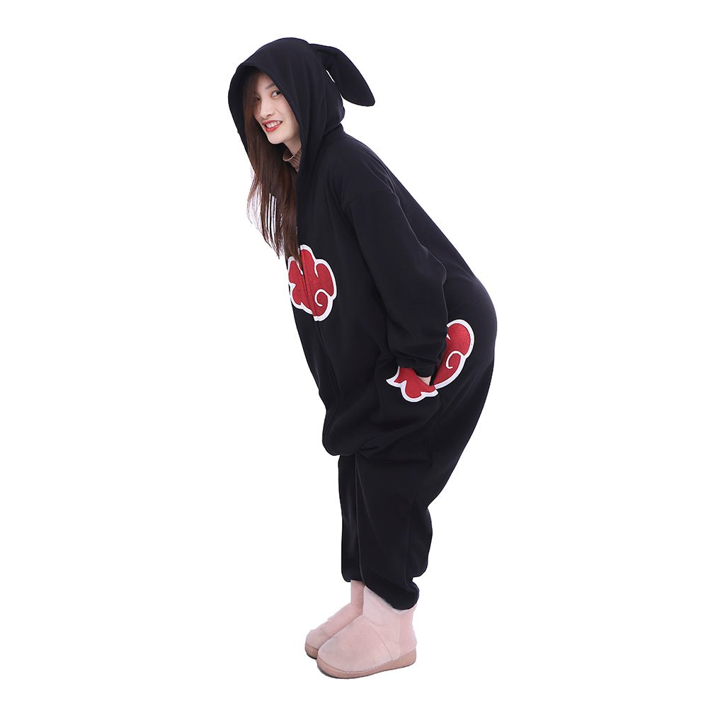 Naruto Akatsuki Rabbit Ear Onesie Cosplay Costume - Coscosmos