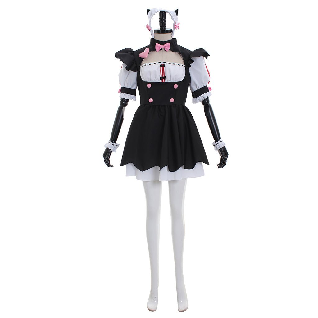 Nekopara Chocolate Maid Dress Anime Outfit for Cosplay - Coscosmos