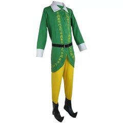 New Christmas Cosplay Costume | Santa Claus Elf Outfit | Festive Green Elf Anime Costume for Men - Coscosmos