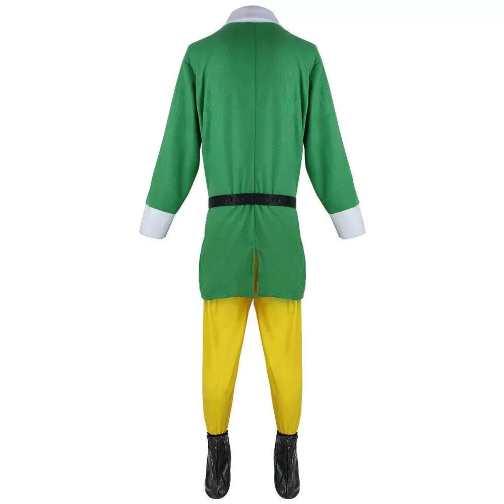 New Christmas Cosplay Costume | Santa Claus Elf Outfit | Festive Green Elf Anime Costume for Men - Coscosmos