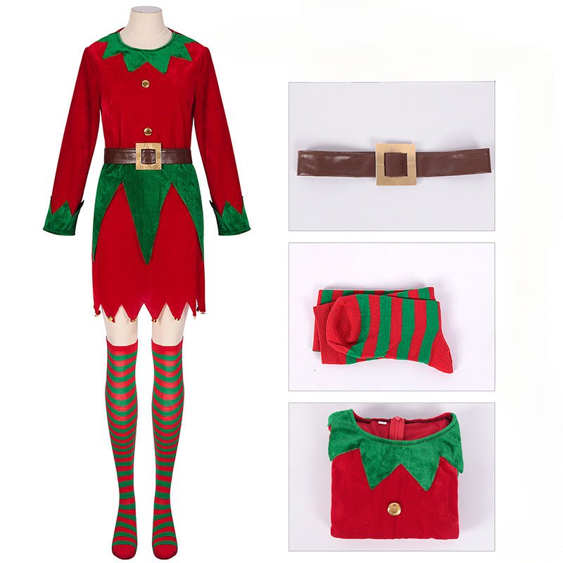 Elegant Medieval Christmas Clothing for Festive Parties and COS Stage Performances - Halloweez
