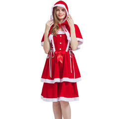 Elegant Medieval-Inspired Christmas Dress for Parties and Performances - Halloweez