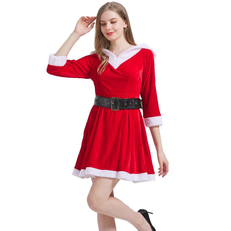 New medieval Christmas clothing, party - themed Christmas clothing, Christmas dress COS stage performance clothing - Coscosmos