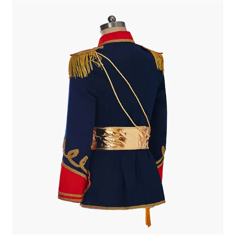 Nutcracker Royal Military Uniform Costume for Men - Regency Colonial Tuxedo with Hat | Coscomos Medieval Series - Coscosmos