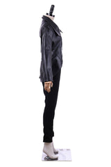 Once Upon a Time Emma Swan Cosplay Costume | Black Jacket & Pants | Halloween Cool Girl Outfit - Coscosmos