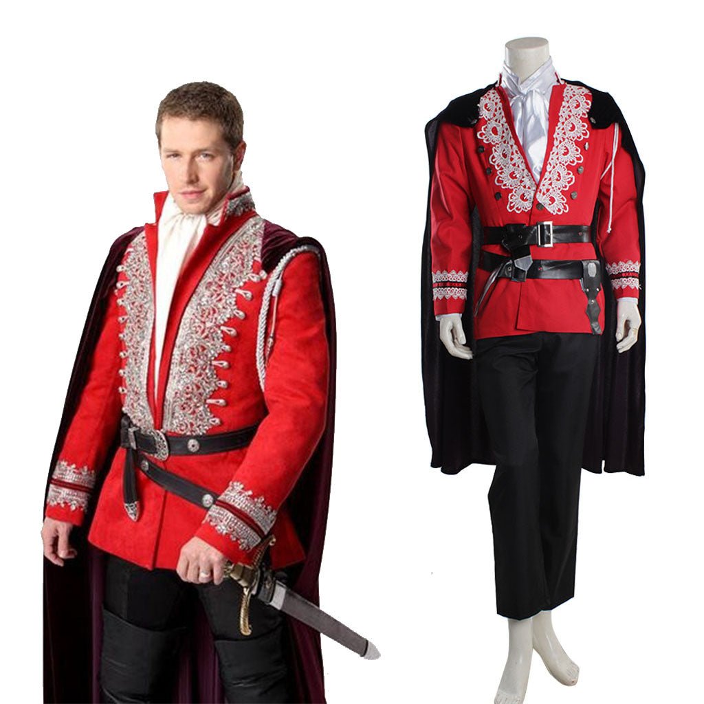 Once Upon a Time Prince Charming Costume Suit Outfit | Men's Cosplay & Halloween Costume - Coscosmos