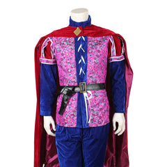 Once Upon a Time Prince Cosplay Costume | Men's Medieval Velvet Red and Blue Suit | Halloween and Party Full Set - Coscosmos