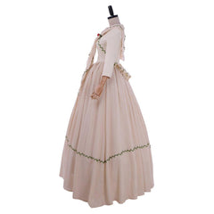 Halloweez Brianna MacKenzie Wedding Dress Cosplay Costume | Elegant Victorian Colonial Gown for Women - Halloweez