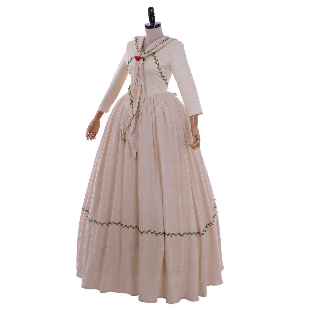 Halloweez Brianna MacKenzie Wedding Dress Cosplay Costume | Elegant Victorian Colonial Gown for Women - Halloweez