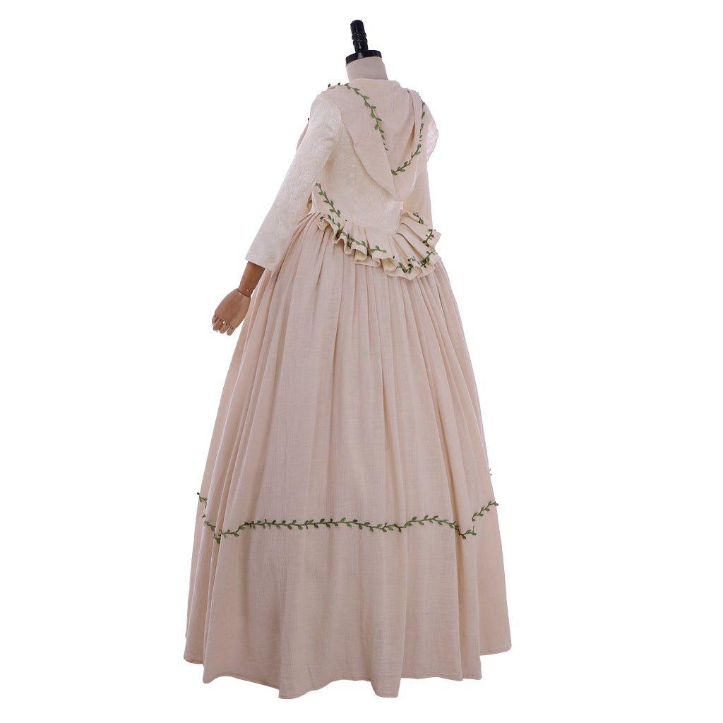 Halloweez Brianna MacKenzie Wedding Dress Cosplay Costume | Elegant Victorian Colonial Gown for Women - Halloweez
