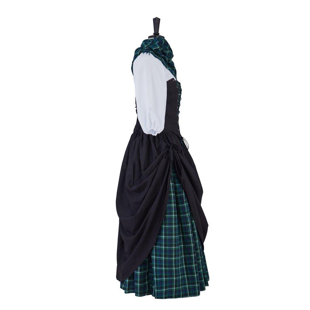Outlander Claire Fraser Cosplay Costume Dress | Highland Medieval Rococo Scottish Costume for Women - Coscosmos