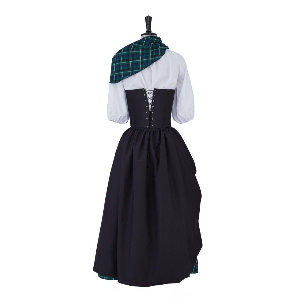 Outlander Claire Fraser Cosplay Costume Dress | Highland Medieval Rococo Scottish Costume for Women - Coscosmos