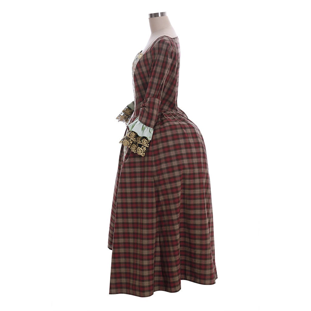 Outlander Claire Randall Fraser Cosplay Costume Gown | Women's Historical Movie & TV Series Dress - Coscosmos