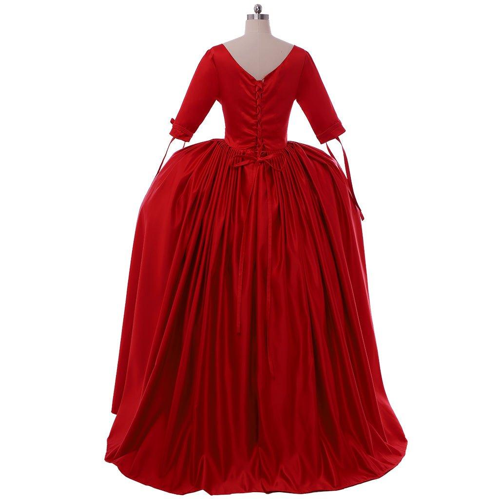 Outlander Claire Red Dress Cosplay Costume | Victorian Ball Gown | Movie - Inspired Cosplay for Halloween & Parties - Coscosmos