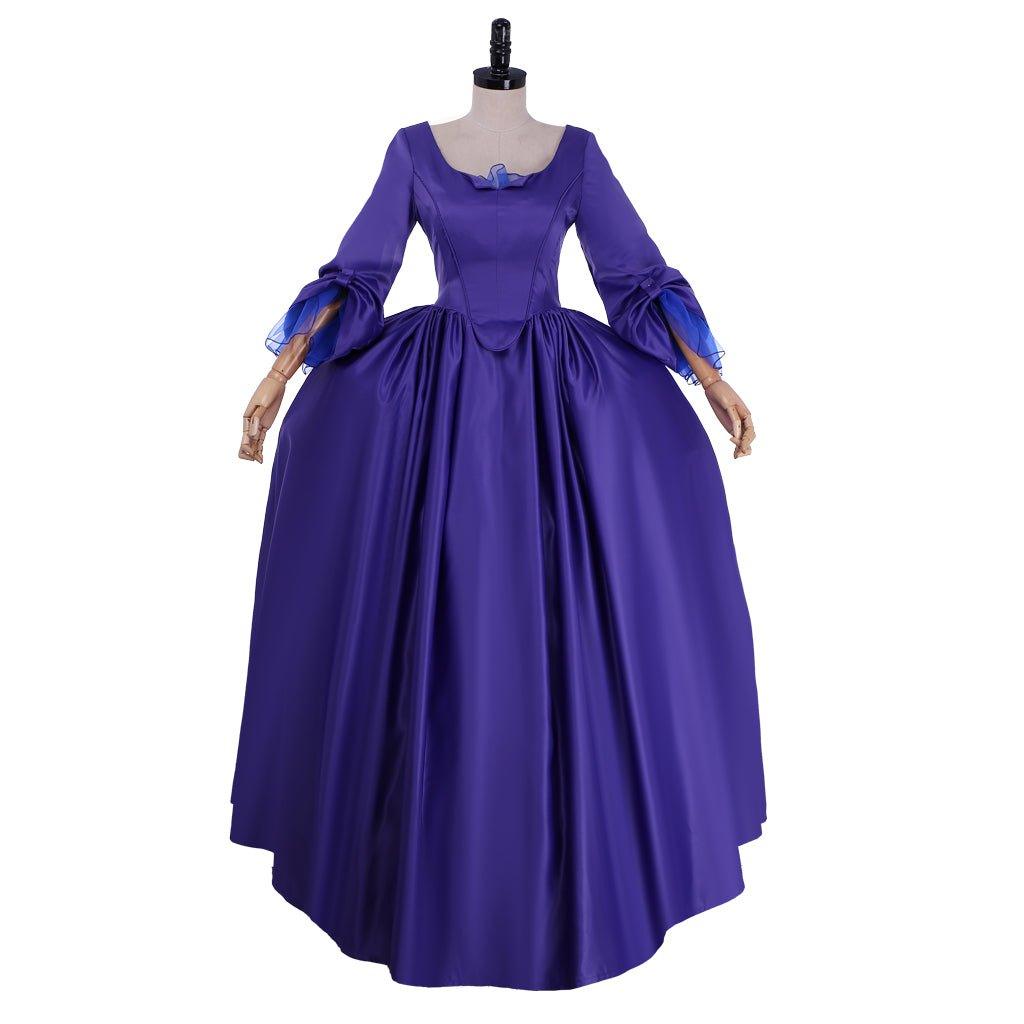 Outlander Claire Violet - Blue Costume | Medieval Ball Gown Cosplay for Halloween, Carnival & Historical Events - Coscosmos