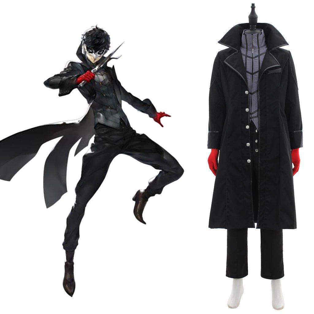 Persona 5 Joker Black Suit Game Cosplay Costume | Premium Joker Cosplay Costume - Coscosmos