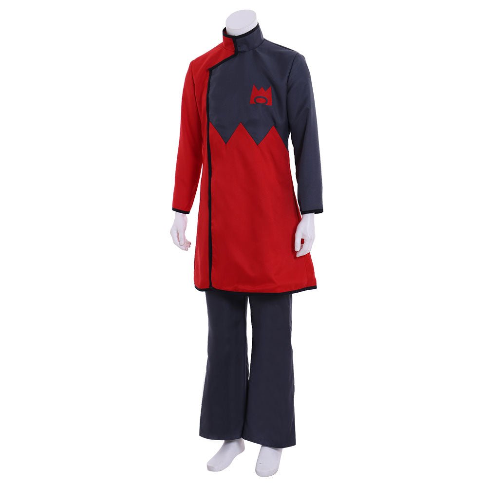 PM Team Magma Leader Maxie Cosplay Costume - Pokémon Anime Villain Cosplay Outfit - Coscosmos