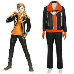 Halloweez Pokemon Go Team Spark Black Leather Jacket Cosplay Costume - Halloweez