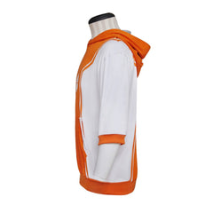 Pokemon Go Trainer Orange Hoodie Cosplay Costume - Coscosmos