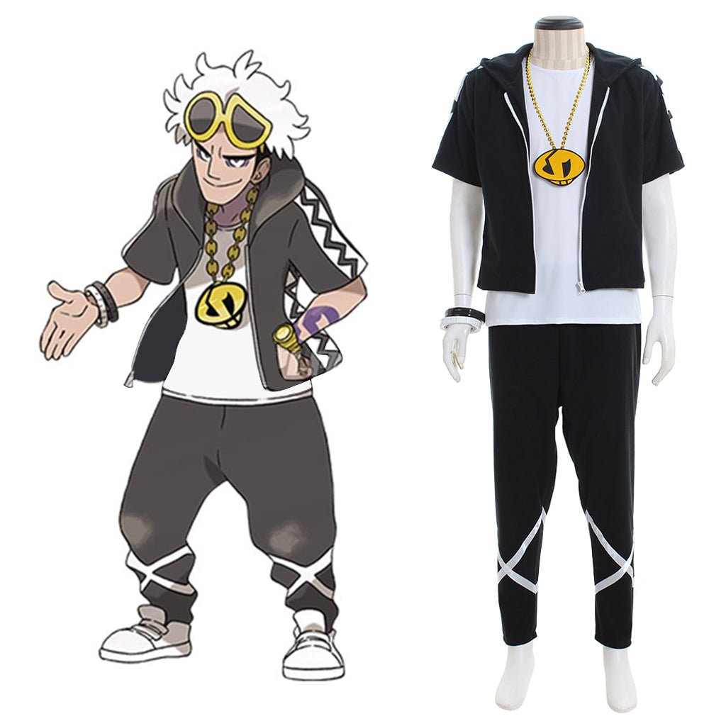 Halloweez Pokémon Sun and Moon Guzma Cosplay Costume Jacket - Halloweez