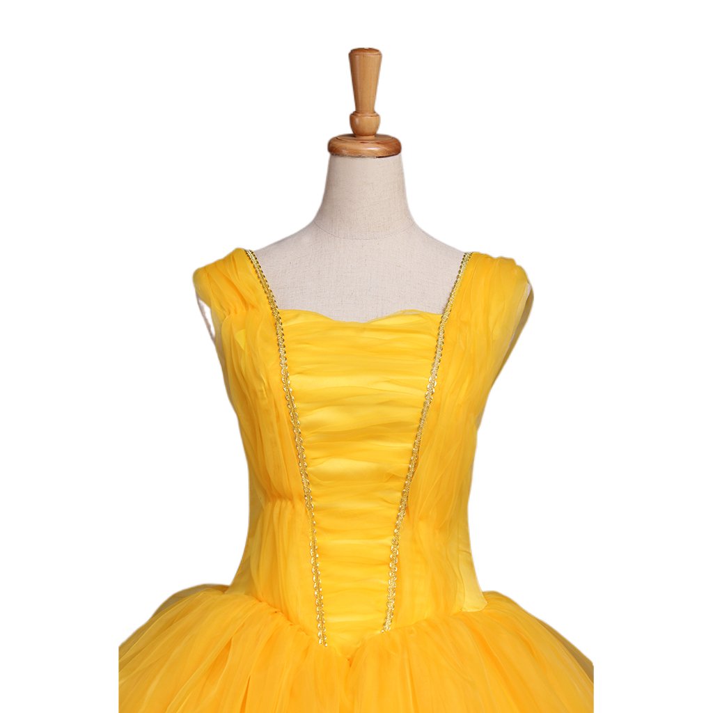 Princess Belle Cosplay Costume | Adult Disney Princess Belle Dress for Halloween & Themed Parties - Coscosmos