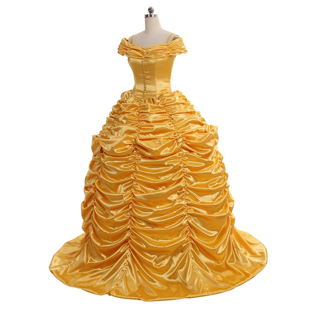 Princess Belle Cosplay Costume | Adult Disney Princess Belle Dress for Halloween & Themed Parties - Coscosmos