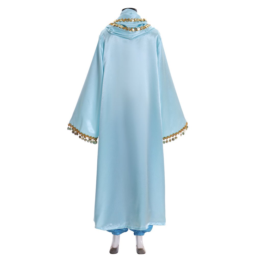 Princess Jasmine Cosplay Costume with Cape | Disney Aladdin Outfit for Halloween & Themed Parties - Coscosmos