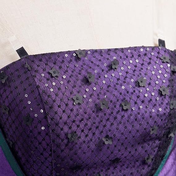 Halloweez Gothic Ball Gown Women's Purple Cosplay Dress - Movie Inspired Fantasy Evening Wear - Halloweez