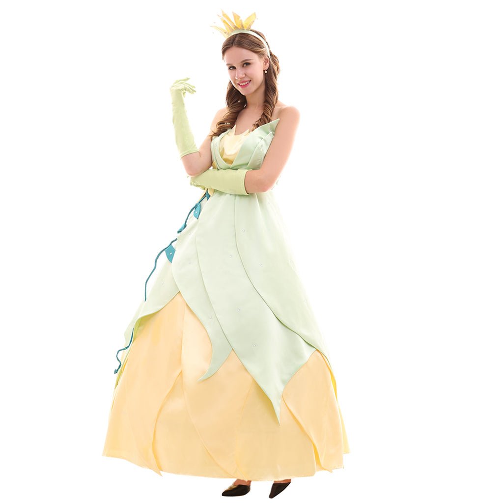 Princess Tiana Cosplay Costume Series | Elegant Dresses for Cosplay, Parties, and Halloween - Coscosmos