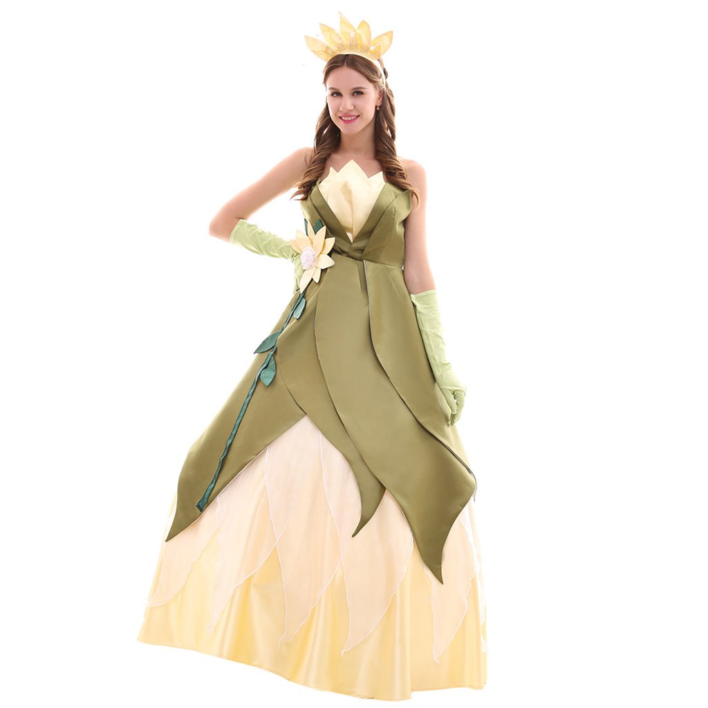 Princess Tiana Cosplay Costume Series | Elegant Dresses for Cosplay, Parties, and Halloween - Coscosmos