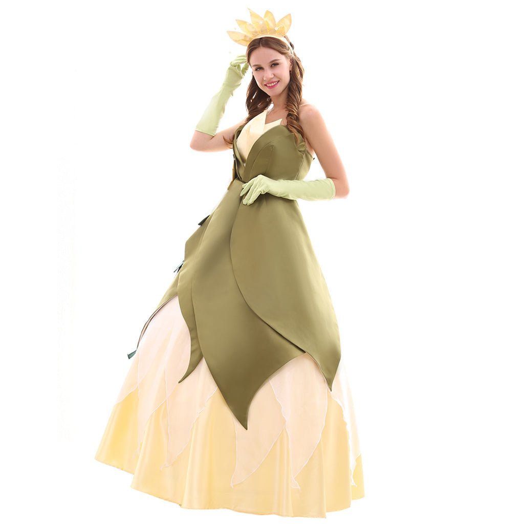 Princess Tiana Cosplay Costume Series | Elegant Dresses for Cosplay, Parties, and Halloween - Coscosmos