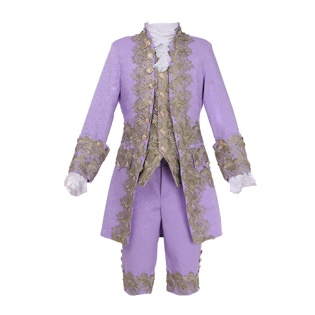 Purple 18th Century Rococo Men's Costume - Marie Antoinette Inspired | Coscomos Medieval Series - Coscosmos