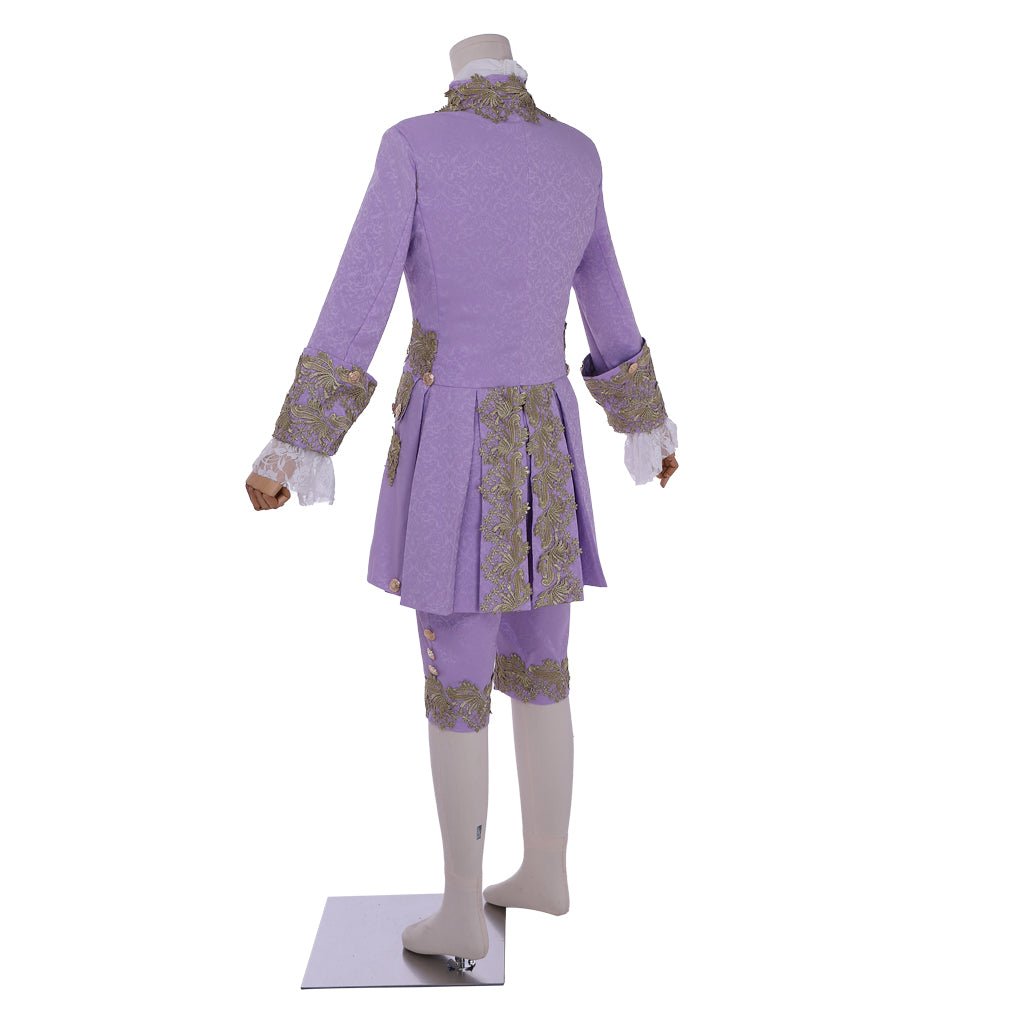 Purple 18th Century Rococo Men's Costume - Marie Antoinette Inspired | Coscomos Medieval Series - Coscosmos