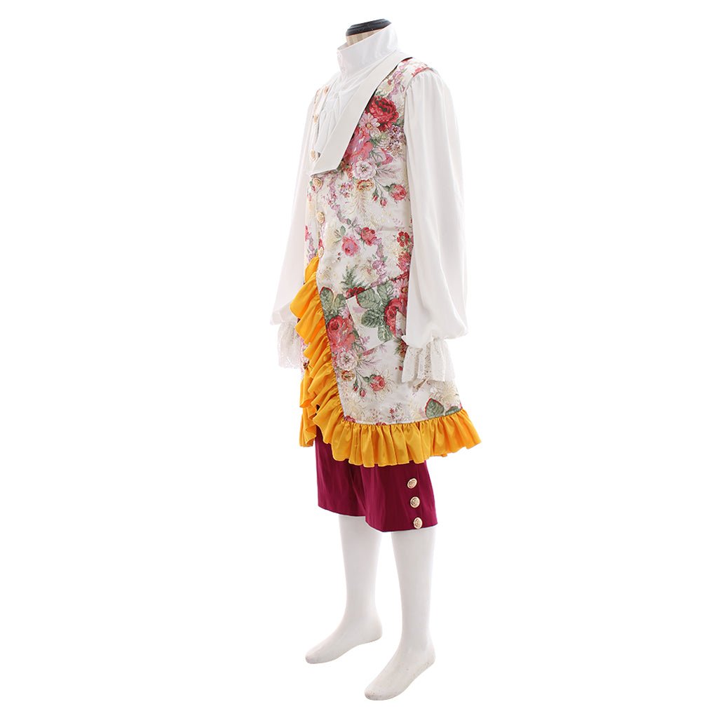 Royal Purple Red Baroque Halloweez Men's Medieval Costume | Stylish Cosplay Suit for Events - Halloweez