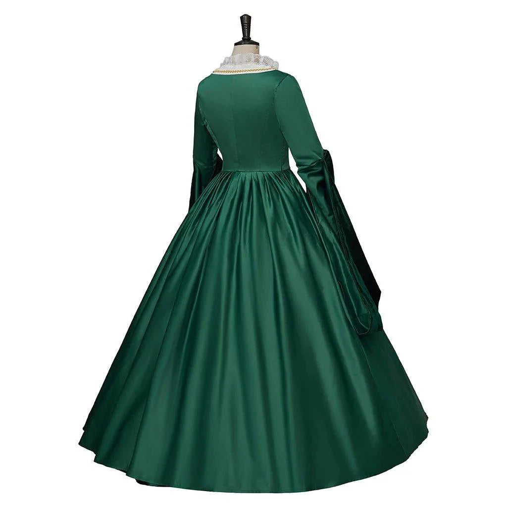 Queen Elizabeth Tudor Green Cosplay Costume - Inspired Dress L321 - Coscosmos